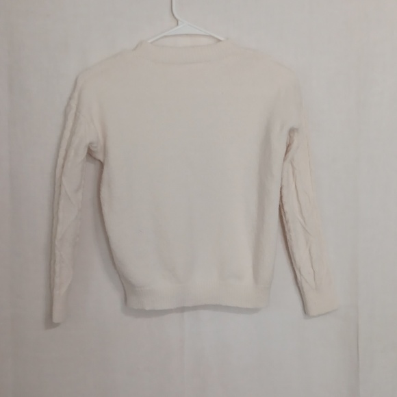 Shein Creme Cable Knit Sweater Size Small - Picture 4 of 4